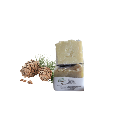 Samou Savon à raser – Vétiver & Cèdre de l’Atlas | Rasage naturel