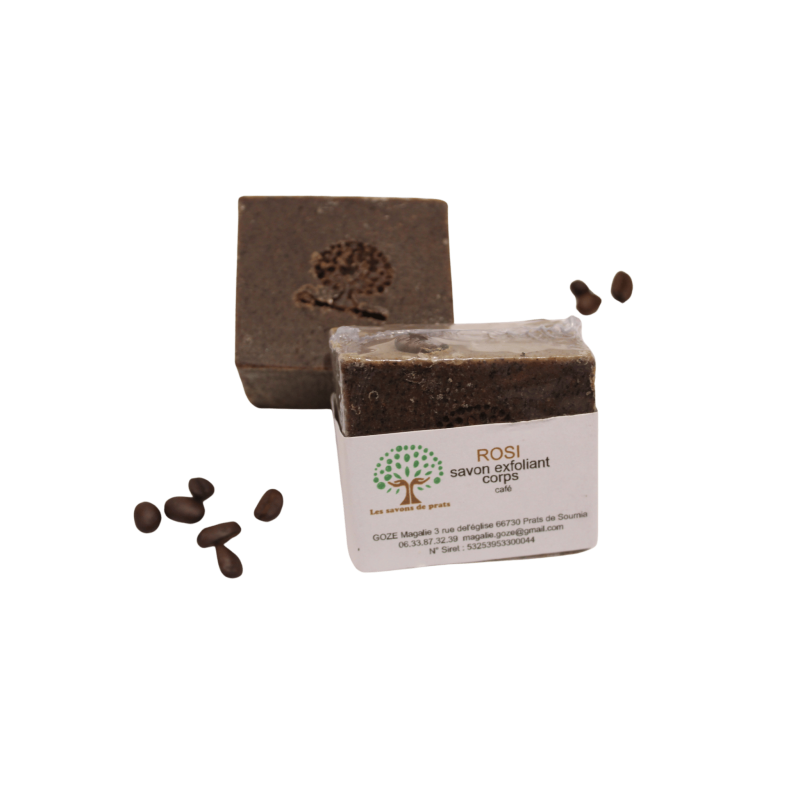 Rosi Savon Exfoliant au Café – Exfoliation naturelle & peau tonifiée