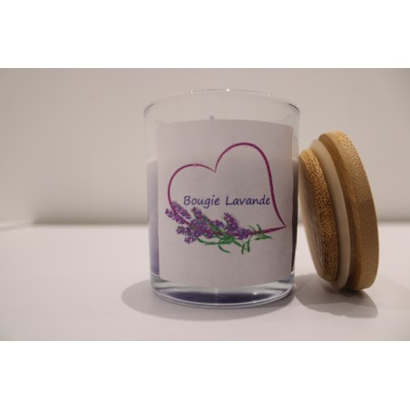 Bougie artisanale à la lavande – Apaisante & naturelle